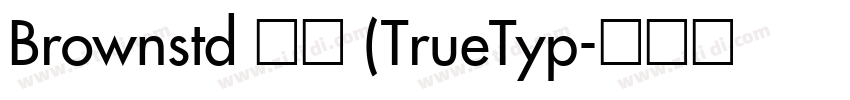 Brownstd 常规 (TrueTyp字体转换